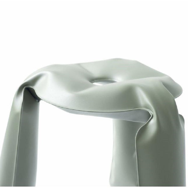 seat view of plopp kitchen stool by zieta   moss grey colour