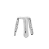 zieta plopp polished stainless steel mini stool | ikonitaly