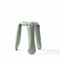 moss grey plopp standard stool in aluminum | ikonitaly