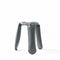 umbra grey plopp stool in aluminum | ikonitaly