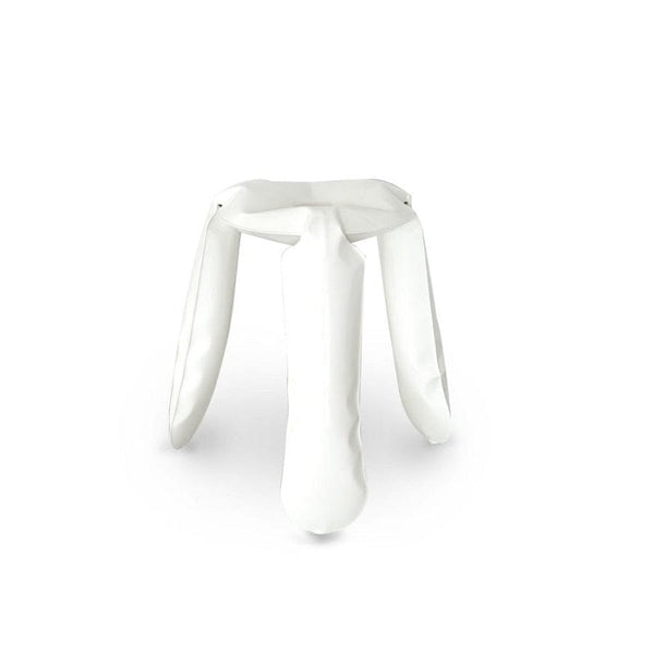 zieta plopp standard stool glossy white